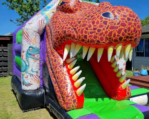 3D Dino Castle with Slide. 