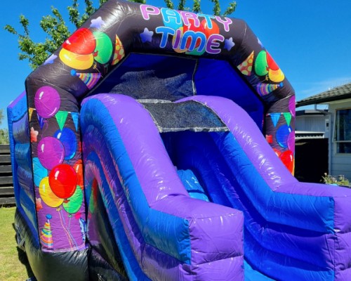 Party Zone Castle with Slide. 